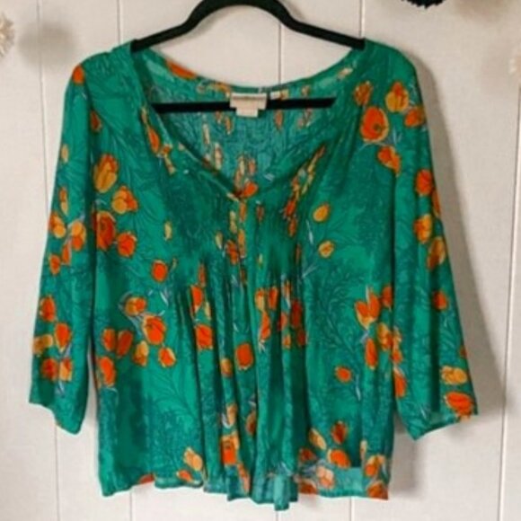 Antrhopologie Vanessa Virginia top sz 6 womens - Picture 1 of 6